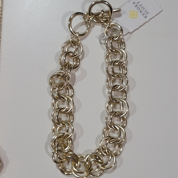 Kendra Scott Bundle Set Necklace , Earrings ,Bracelet 14k Gold Plated over brass - Picture 6 of 10